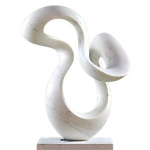 Abstract Marble Sculpture – Modern Luxury Art Piece