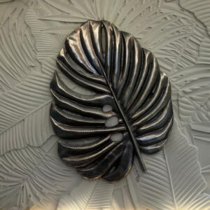 Handmade Stone Leaf Wall Art – Premium Designer Wall Sculpture