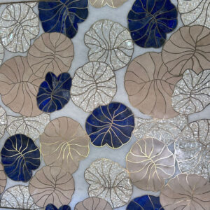 Gloss Leaf Design Wall – Handmade Stone Art
